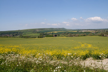 View from Wilmington across to Downs