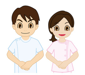 お出迎えする整体師