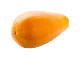 papaya isolated on white