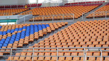 Naklejka premium Stadium seats for watch some sport or football