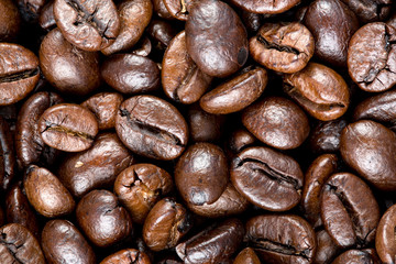 Coffee bean texture