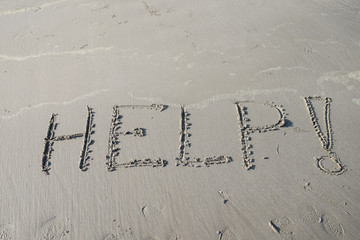 Drawings on sea sand