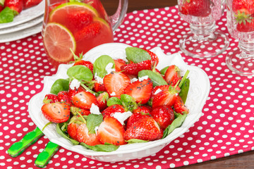 Strawberry Spinach Salad.