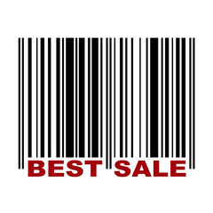 Barcode with label Best Sale