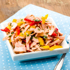 style sausage salad