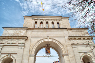 Fototapeta na wymiar Gate of Tiflis in Stavropol