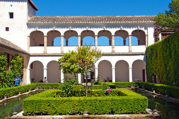 Fototapeta premium Park Alhambra, Granada, Spain