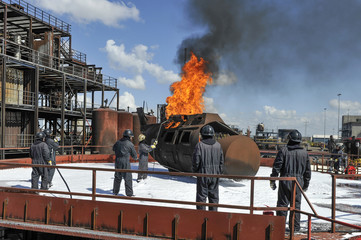 Fire-brigade training