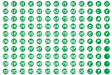 ボタン（英数文字）