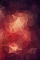 Poster Red abstract polygonal background. © igor_shmel