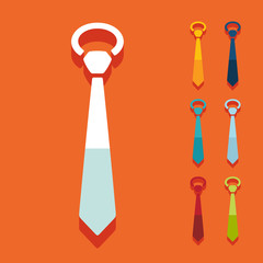 Flat design: tie
