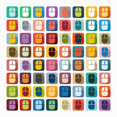 Flat design: mouse