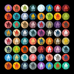 Flat design: shopping