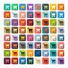 Flat design: trolley