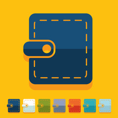 Flat design: purse