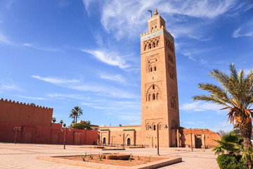 Fototapeta premium Koutoubia mosque in marrakech morocco
