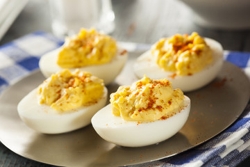 Healthy Deviled Eggs as an Appetizer