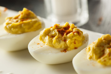 Healthy Deviled Eggs as an Appetizer
