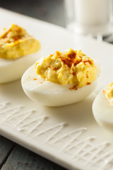 Healthy Deviled Eggs as an Appetizer
