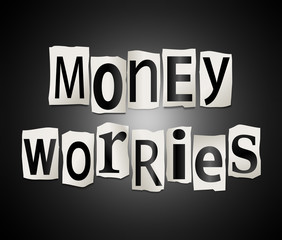 Money worries concept.