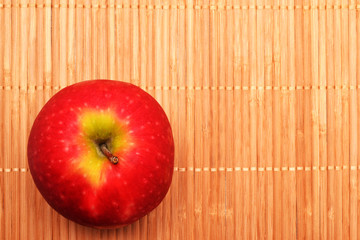 Apple on the wood