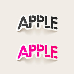 realistic design element: apple