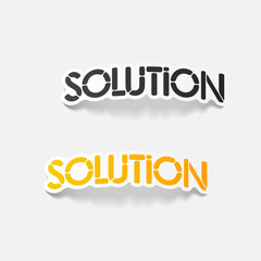 realistic design element: solution