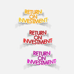 realistic design element: Return On Investment