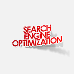 Fototapeta premium design element: Search Engine Optimization