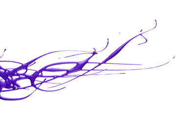 Splash of purple nail polish