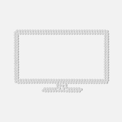 pills concept: monitor, computer