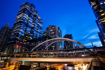 Obraz premium Thailand - Bangkok Chong Nonsi skywalk at bangkok skytrain