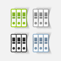 realistic design element: folder