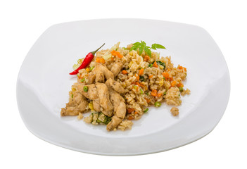 Fried rice with chicken
