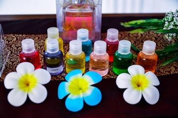 Frangipani flower for tropical spa concept essential oil