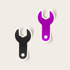 realistic design element: wrench