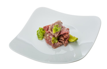 Beef carpaccio