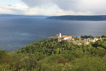 Naklejka premium Village de Moscenice