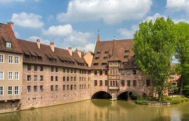 Heilig-Geist-Spital in Nuremberg, Bavaria, Germany