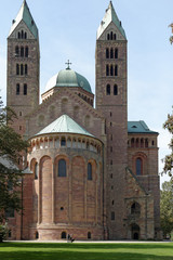 Fototapeta na wymiar Rückseite Dom zu Speyer