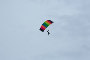 Skydiver with Parachute