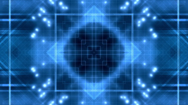 Bright Blue VJ looping Abstract Animated Background