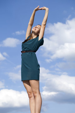 Young woman enjoying life