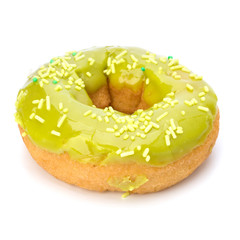 Delicious doughnut isolated on white background