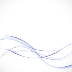 abstract blue curve background, vector illustration