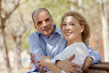 Fototapeta premium Portrait of mature happy family