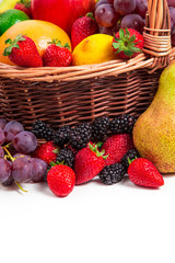 Variety of fresh fruits