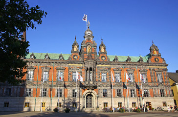 Fototapeta na wymiar Town Hall of Malmo City, Sweden