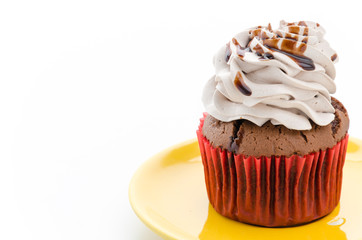 Cupcakes isolated on white background