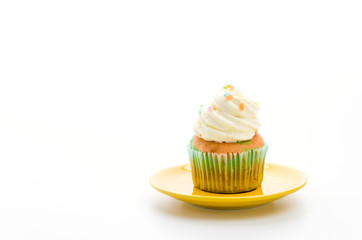 Cupcakes isolated on white background